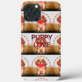 Valentine Dog Heart iPhone 13 Phone Case ProMax (Rückseite)