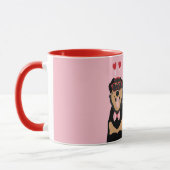 Valentine Dogs Rottweiler Maltipoo Puppy Tasse (Links)