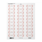 Valentine Doily Address Label - Red - (Vorne)