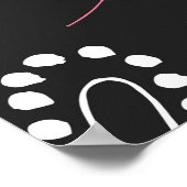 Valentine Doodle Vintages Herz Poster (Ecke)