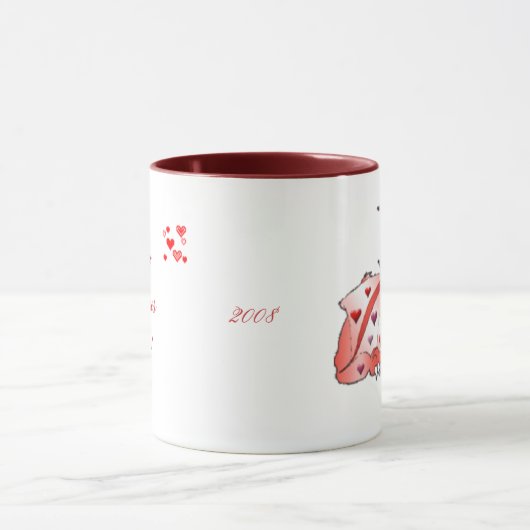 Valentine-Drache-Tasse Tasse (Zentrum)