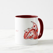 Valentine-Drache-Tasse Tasse (VorderseiteRechts)