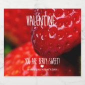 Valentine, du bist berry süß! bierflaschenetikett (Einzelnes Label)