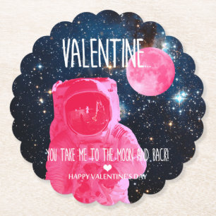 Valentine, du bringst mich zum Mond und zurück! Untersetzer