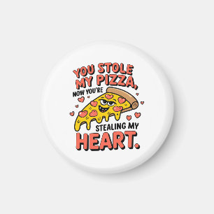 Valentine, du hast mir das Pizzaherz gestohlen Magnet