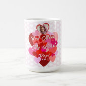 Valentine, du schaffst meinen Pop ins Herz Kaffeetasse (Mittel)