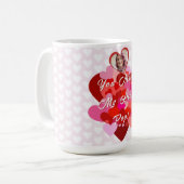 Valentine, du schaffst meinen Pop ins Herz Kaffeetasse (Vorderseite Links)