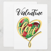 VALENTINE EDITION FEIERTAGSKARTE (Vorne/Hinten)