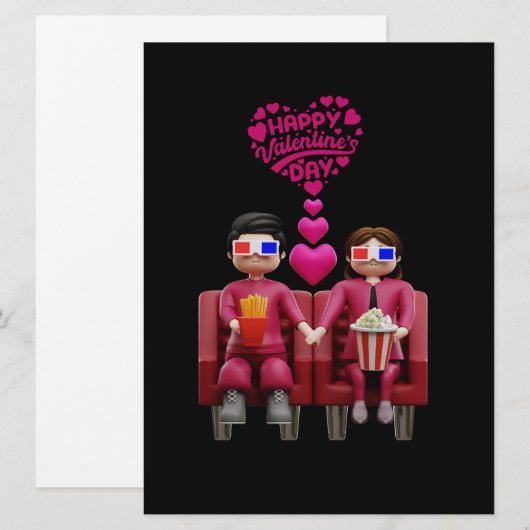 VALENTINE EDITION FEIERTAGSKARTE (Vorne/Hinten)