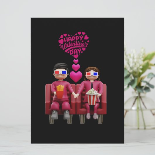 VALENTINE EDITION FEIERTAGSKARTE (Stehend Vorderseite)