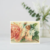 Valentine, eine Botschaft wahrer Liebe, Viktoriani Postkarte (Stehend Vorderseite)