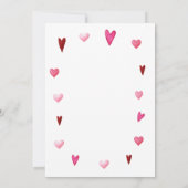 Valentine eine kleine Sweetheart Babydusche Einladung (Rückseite)