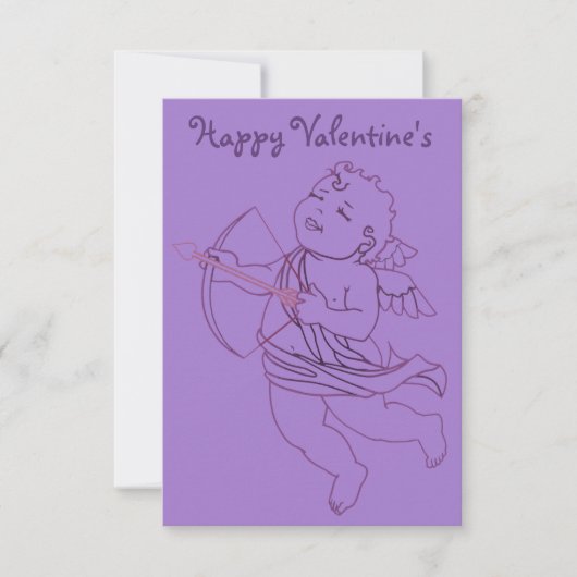 Valentine Einladungen Personalisierte Cupid Cards (Vorderseite)