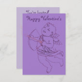 Valentine Einladungen Personalisierte Cupid Cards (Vorne/Hinten)