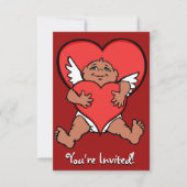 Valentine Einladungen Personalisierte Cupid Cards (Vorderseite)