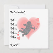 Valentine Einladungen Personalisierte Cupid Cards (Rückseite)