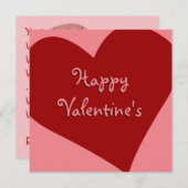 Valentine Einladungen Personalisierte Liebe Karten (Vorne/Hinten)