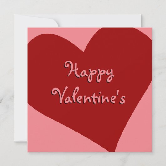 Valentine Einladungen Personalisierte Liebe Karten (Vorderseite)