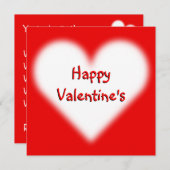 Valentine Einladungen Personalisierte Liebe Karten (Vorne/Hinten)