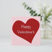 Valentine Einladungen Personalisierte Liebe Karten (Stehend Vorderseite)