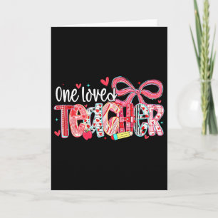 Valentine Eins Geliebter Lehrer Herz Kokette Schle Karte