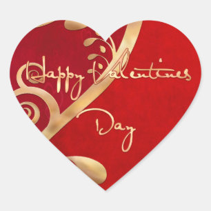 Valentine Elegance 2 Herz-Aufkleber