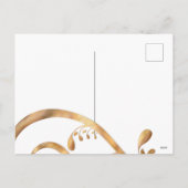 Valentine Elegance Feiertagspostkarte (Rückseite)