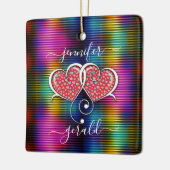 Valentine Elegant Interlocks Design Keramikornament (Links)