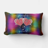 Valentine Elegant Interlocks Design Lendenkissen (Vorderseite)