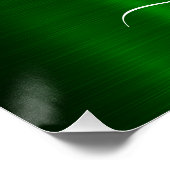 Valentine Elegant Interlocks Design Poster (Ecke)