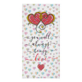 Valentine Elegant Interlocks Design Poster (Vorderseite)