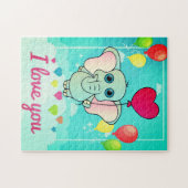Valentine Elephant Puzzle (Horizontal)