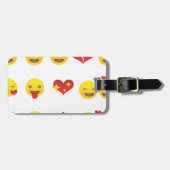 Valentine Emojis Gepäckanhänger (Vorderseite horizontal)