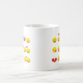 Valentine Emojis Kaffeetasse (Mittel)