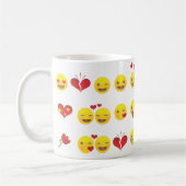 Valentine Emojis Kaffeetasse (Links)