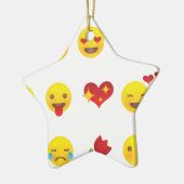 Valentine Emojis Keramikornament (Links)