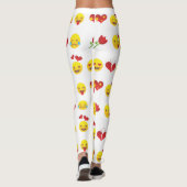 Valentine Emojis Leggings (Rückseite)
