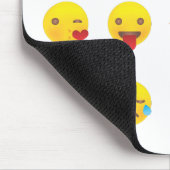Valentine Emojis Mousepad (Ecke)