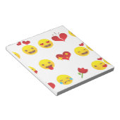 Valentine Emojis Notizblock (angewinkelt)
