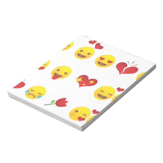 Valentine Emojis Notizblock (Rotiert)