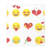 Valentine Emojis Notizblock (Vorderseite)