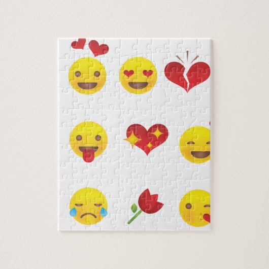 Valentine Emojis Puzzle (Vertikal)