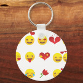 Valentine Emojis Schlüsselanhänger (Vorderseite)