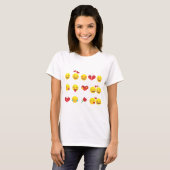 Valentine Emojis T-Shirt (Vorne ganz)