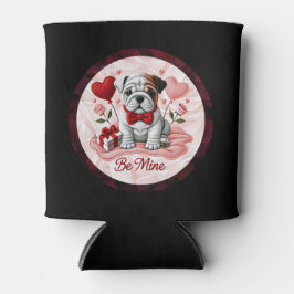 Valentine English Bulldog be Mine kann Inhaber sei Dosenkühler