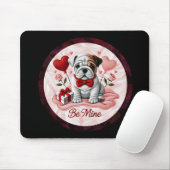 Valentine English Bulldog Desk Mousepad (Mit Mouse)