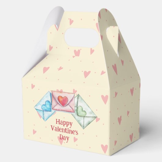 Valentine Envelope and Hearts Geschenkschachtel (Vorderseite)