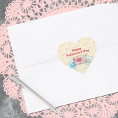 Valentine Envelope  Herz-Aufkleber