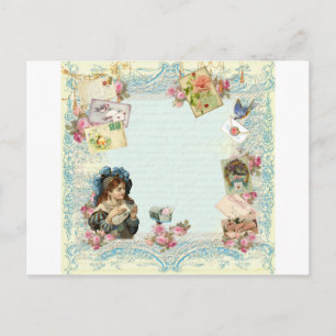 Valentine Ephemera Liebe Letters Feiertagspostkarte