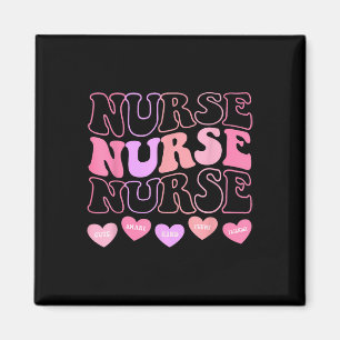 Valentine Er Icu Nicu Rn Nurses Women Retro Nursin Magnet